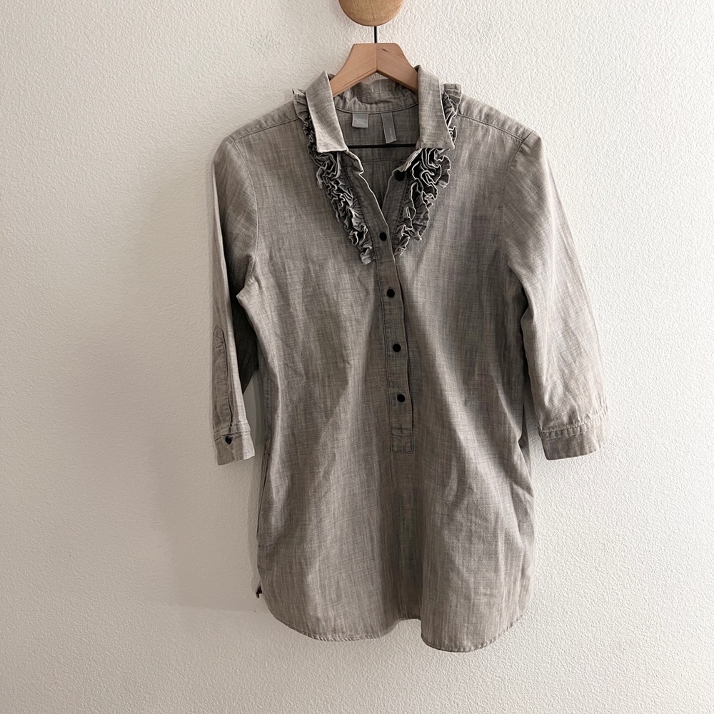 SIBEL SARAL Tunic Shirt with Pockets 100% Cotton